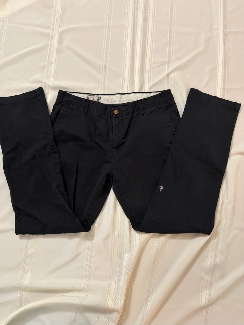 Volcom Men's Black Chino Pants